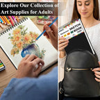 9" x 12" Sketch Book, Top Spiral Sketchbook, 100 Sheets Sketch Pad, Drawing - Image 6