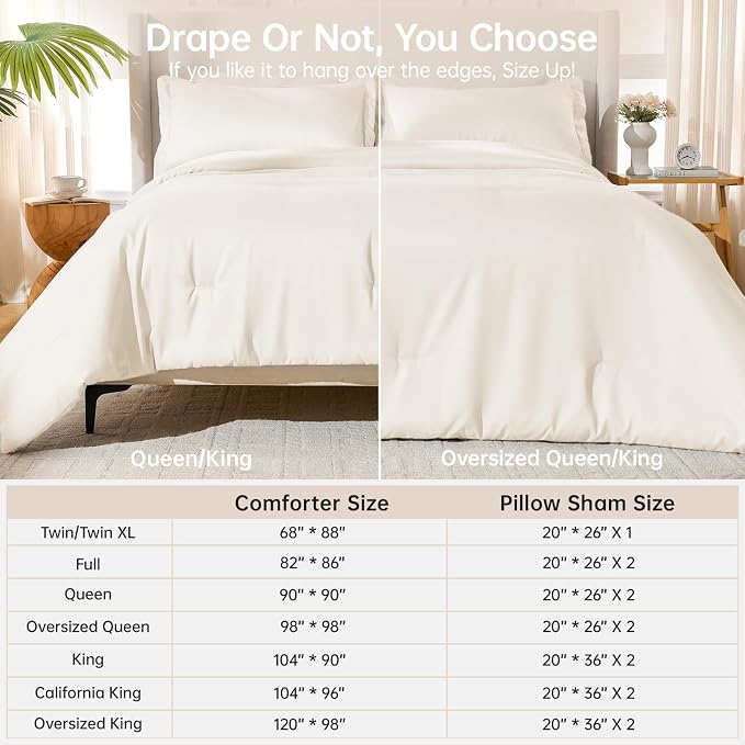 MUXHOMO Oversized Queen Comforter Sets, All Season Ultra Soft Down Alternative - Image 8