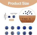 FASHEWELRY 100Pcs Natural Lapis Lazuli Cabochons Flat Back Gemstone Cabochons - Image 6