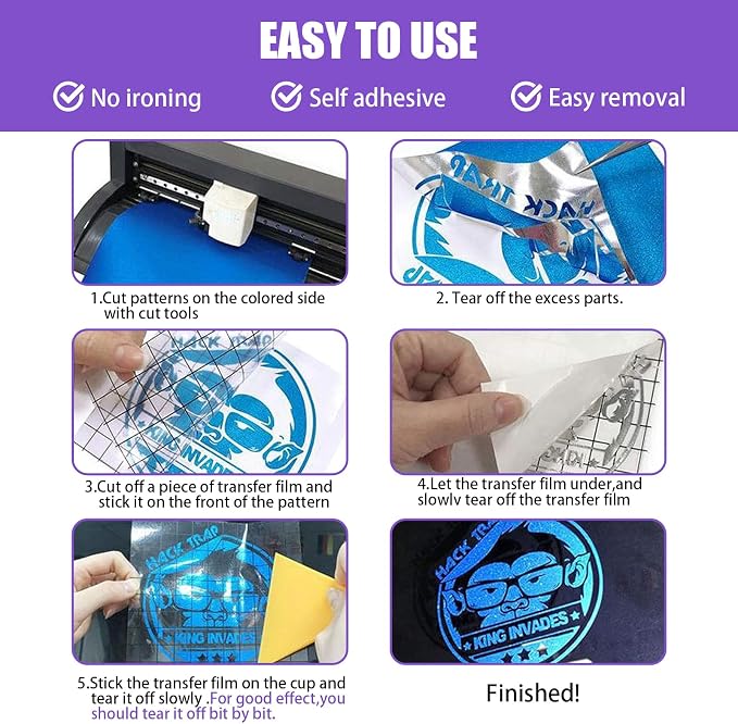 Glitter Self Adhesive Vinyl for Cricut - Image 3