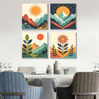 4 Pack Framed Paint by Numbers Kit - Image 4