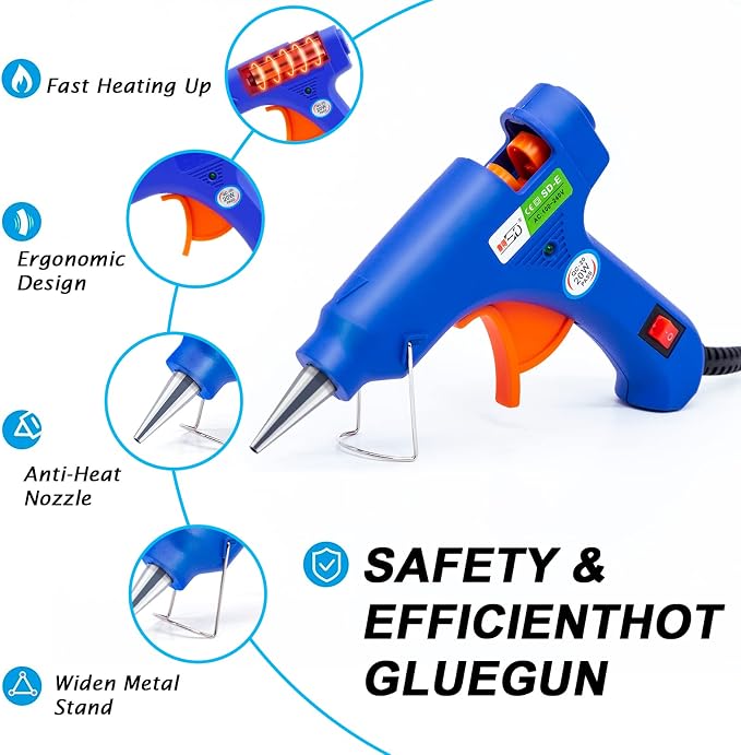 Hot Glue Gun Kit, 40 Glue Sticks - Image 5