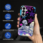 for Samsung Galaxy S26+ Case, Skull Star Collage Pattern Glossy 2 in 1 - Image 7