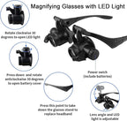 Magnifying Glasses with LED Light, LXIANGN Jeweler Loupe Watch Repair Magnifier - Image 4