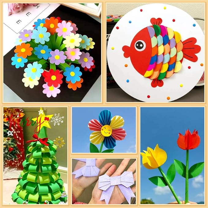 Praisebank White Origami Paper, Double Sided Color, Origami Kit - Image 5