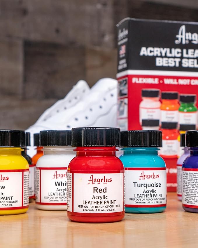 Angelus Acrylic Leather Paint, Best Sellers Kit, Flexible Paint - Image 7