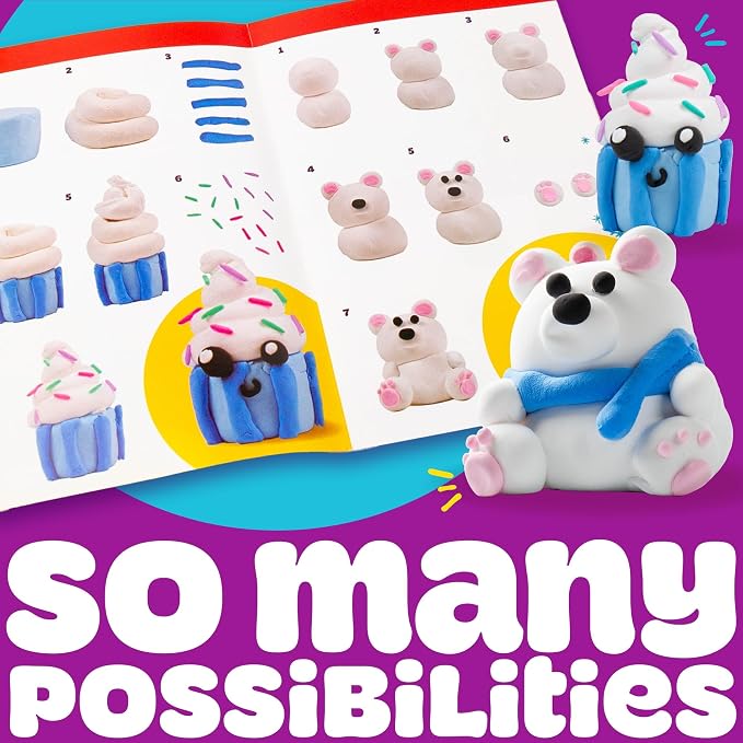 Play-Doh Air Dry Clay Bucket, 2.5 lb. of Paintable White Modeling Clay - Image 5