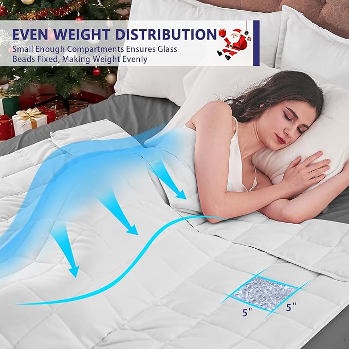yescool Weighted Blanket for Adults Cooling Heavy Blanket for Sleeping Perfect - Image 7