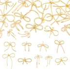FASHEWELRY Alloy Bowknot Charms Links Golden Bow Tie Connector Charms Metal Bow by FASHEWELRY