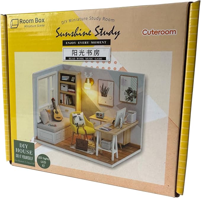 CUTEROOM DIY Doll Room Miniature Furniture Wooden House Kit - Image 8