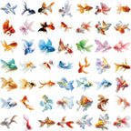 50 Pieces Goldfish Stickers for Scrapbooking, Self-Adhesive Scrapbooking Koi - Image 6