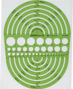 ALVIN Circle Radius Master Template TD1202, Template - Image 5