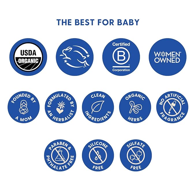 Motherlove Diaper Balm (2 oz) Organic Herbal Diaper Rash Cream—Cloth diaper Safe, Zinc Oxide- & Petroleum-Free