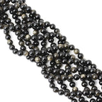 45PCS 8mm Natural Golden Obsidian Gemstone Round Loose Beads Crystal Energy - Image 4