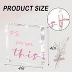 PS: You Got This' Bold Pink Acrylic Sign - Image 2