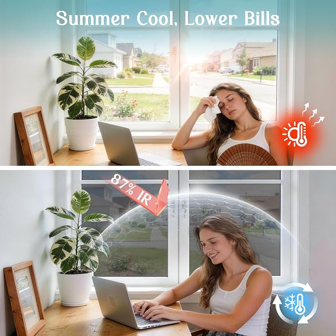 Haton Window Privacy Film One Way Window Tint - Image 4