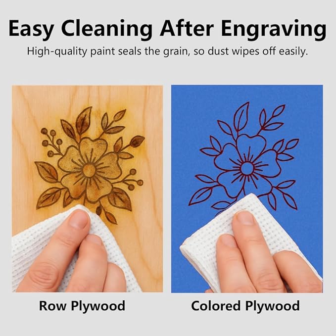 4 Pack Pre-Painted Colored Plywood Sheets, DIY Crafts, Models Making - Image 7