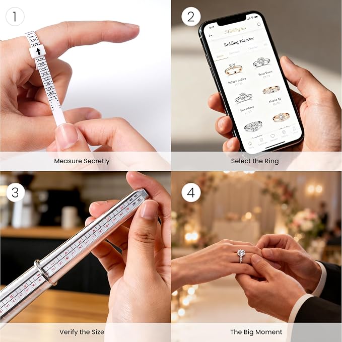 Meowoo Ring Sizer Measuring Tool Set, Ring Gauges - Image 9