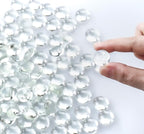 CYS EXCEL Clear Glass Gemstone Beads Vase Fillers Flat Marble Beads Multiple - Image 3