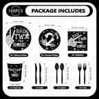 168Pcs Bad Two The Bone Birthday Party Supplies Serves 24 | Rock And Roll - Image 4