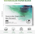 Fuumuui Watercolor Paper Block 5x7 Inch, Smooth Surface 100% Cotton Watercolor - Image 5