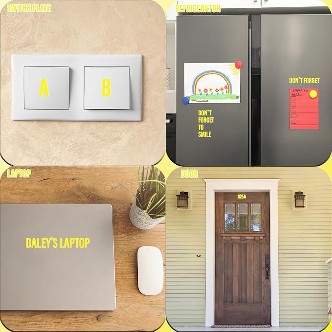 Letter Stickers, Mailbox Numbers, 1.5 Inch Waterproof Vinyl Alphabet | 1 1/2 - Image 5
