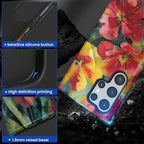 Case for Samsung Galaxy S23 Ultra Case, Vintage Floral Girly Design Hybrid Dual - Image 4