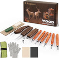 AUGSUN Wood Carving Kit, 17 Pack Wood Whittling Kit Hand Carving Knife Tools Set by AUGSUN