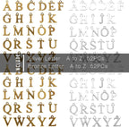 stino 200Pcs A-Z Metal Letter Charms - Image 6