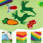 ZUFECY 40Pcs Felt Sheets for Crafts, Nonwoven Felt Squares for Sewing Patchwork - Image 3