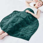 Weighted Lap Blanket 7 lbs for Adults, Luxury Soft Small Weighted Blanket by EazfyPro