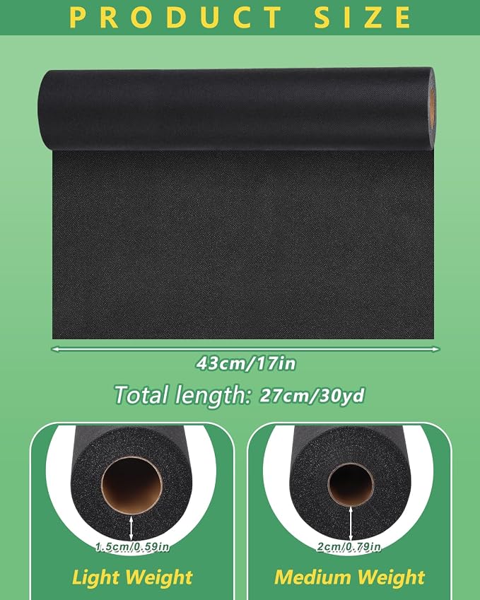 Black Light Weight Fusible Interfacing - Image 2