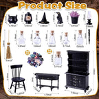 Celltestria 56 Pcs Halloween Miniatures Decorations 1:12 Scale Magic House - Image 2