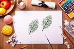 Large Tree Leaf Clear Stamps for Card Making Decoration DIY Scrapbooking - Image 4