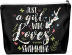 Cute Swimming Makeup Bag Swimming Gifts Swimming Decor Stuff by zcyxuuw