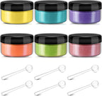 Heigble 6 Pcs 0.5 Ounce Glitter Embossing Powder Set by Heigble