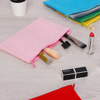 12 Pieces Cotton Canvas Makeup Bag, Blank DIY Craft Bag - Image 3