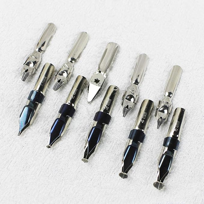 GIFTS Calligraphy Pen Set, 12-Piece Kit, 5 Nib & 5 Ink Set, Writing Quill Pen - Image 4