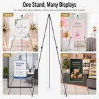 RRFTOK 63 Inch Easel Stand for Sign, Poster Stand and Wedding Sign | - Image 4