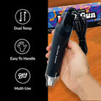 HIPPIE CRAFTER Heat Gun for Crafting, 2-Speed 300W Craft Heat Gun, Mini Hot Air - Image 2