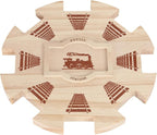 Mexican Train Dominoes Wooden Hub- Premium Pine by NVAAV