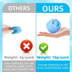Flylin Needle Felting Wool, 10 Colors Fiber Wool Yarn Roving Set | 10g per Color - Image 2
