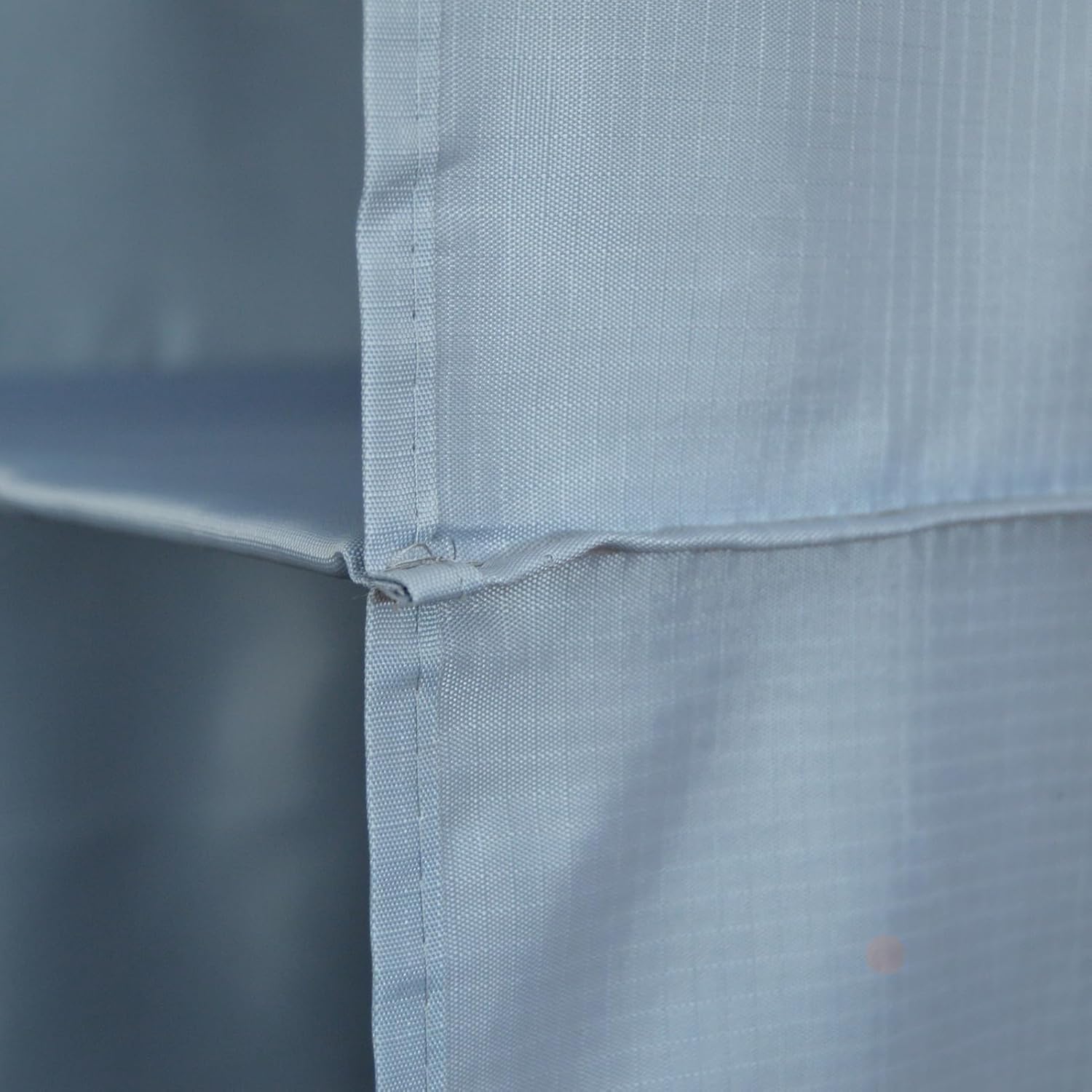 Hanging Closet Organizer and Storage 3-Shelf, Easy Mount Foldable Hanging Closet Wardrobe Storage Shelves, Clothes Handbag Shoes Accessories Storage, Washable Oxford Cloth Fabric, Gray