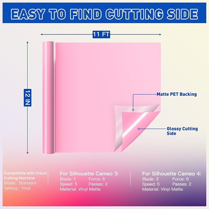 HTVRONT Pink Permanent Vinyl - Image 6