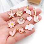 WOCRAFT 40pcs 20 pairs Assorted Enamel Bracelet Charms - Image 3