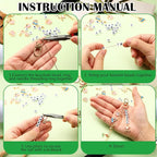 CraftyDream 558 Pcs Golf Charm Keychain Making Kit Golf Bag Charms Golfer Gifts - Image 3