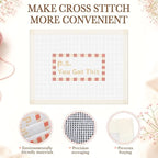 Moukeren 3 Pieces 10 x 8 Inch Bound Needlepoint Canvas, Pre Printed 18 Mesh - Image 3
