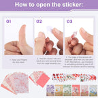 BESARME 480 Pcs Floral Scrapbook Paper Junk Journal Stickers Supplies 6 Spring - Image 6