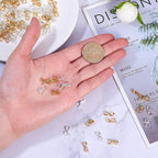 PH PandaHall 160pcs Brass Pinch Bails Golden Silver Pendant Chain Connector - Image 7