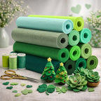 Large Stiff Felt Sheets 8"x35" – 12 Assorted Colors Felt Fabric Bundle Pack - Image 5
